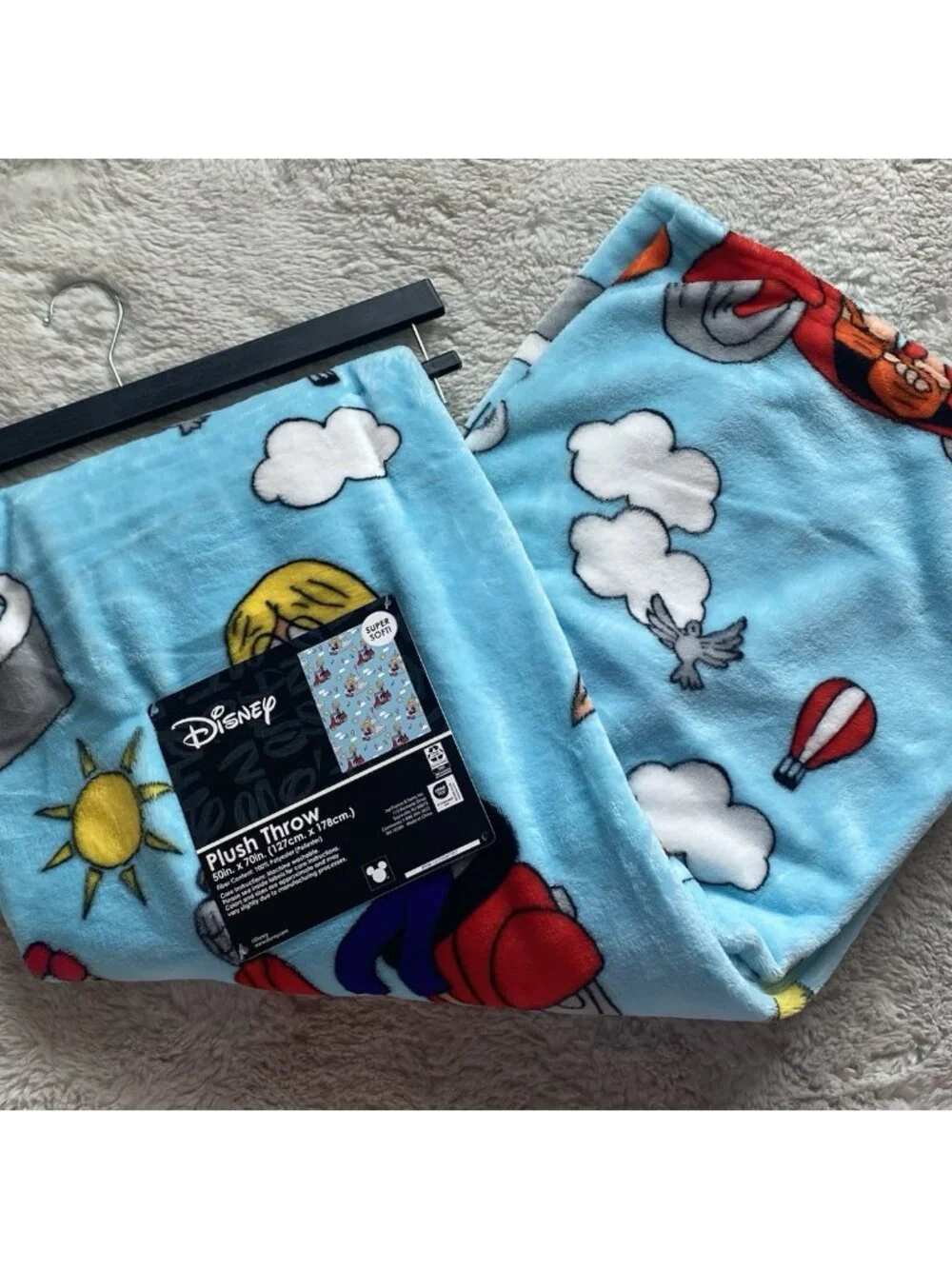 Disney' Lizzie McGuire Plush Soft  Throw Blanket 50” X 70”‎ Blue NEW